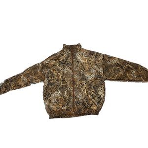 KLOZ LEOPARD PRINT ZIP UP